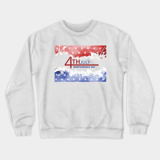 Independence day Crewneck Sweatshirt by Pieartscreation